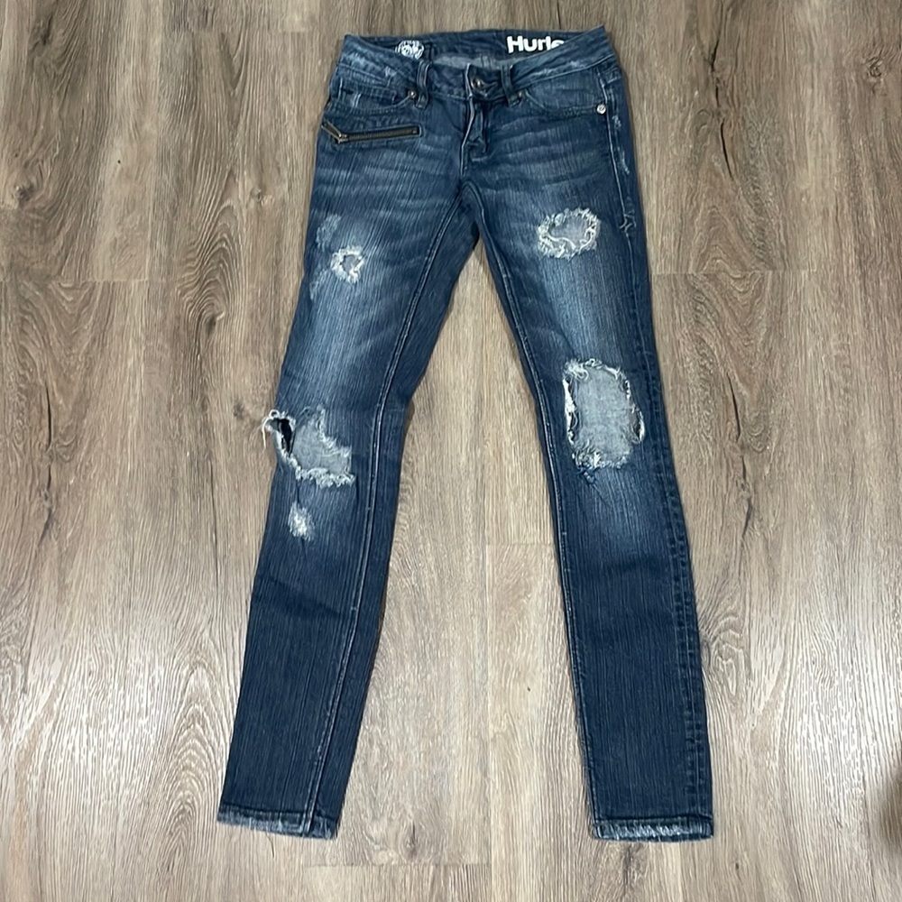 Hurley skinny destroyed denim